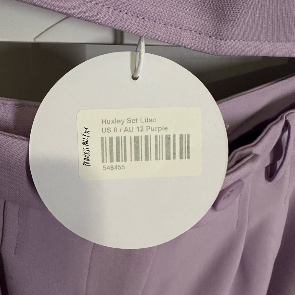 Princess Polly Huxley Set, Lilac, Size Women’s US 8 - Picture 8 of 8